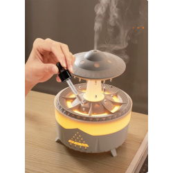  350 ml Hava Nemlendirici Buhar Makinesi Aroma Difüzörü Ufo Yağmur Efekt Kumandalı Nemlendirici