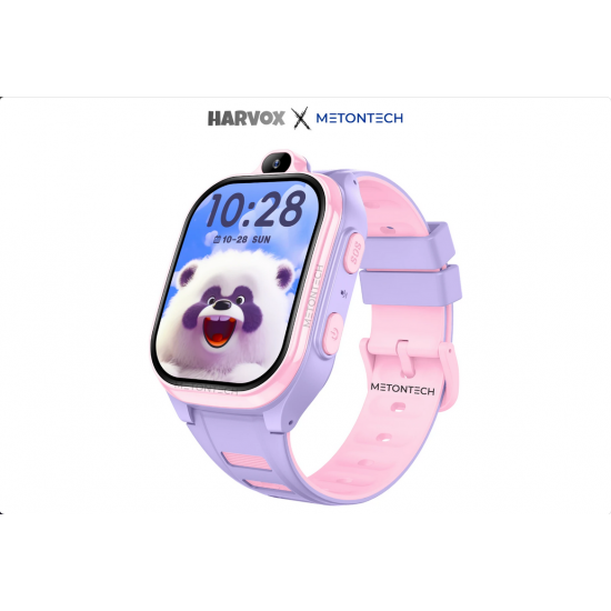 MactivePro HARVOX HX Kids 4G Pro+ Plus Android Sim Kartlı Akıllı Çocuk Saati | GPS,Konum,Kamera,Görüntülü Görüşme,Yüz Tanıma Pembe