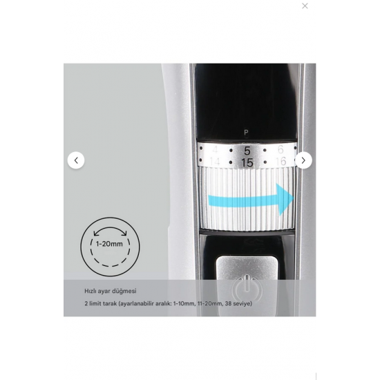 Aırstorr HYUNDAI HD-PHT-048 / Şarj Edilebilir Elektrikli 1-20mm Saç Kesme Makinesi