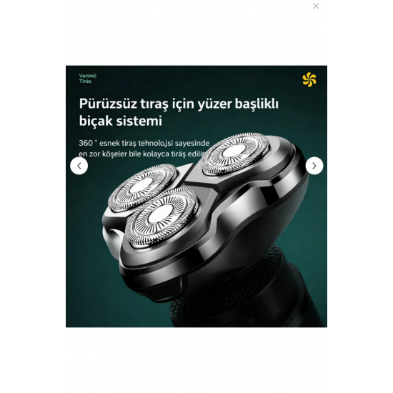 Dearling Sportsman SM-555 Professional 3’ü 1 Arada Islak/Kuru Şarjlı Erkek Bakım Seti