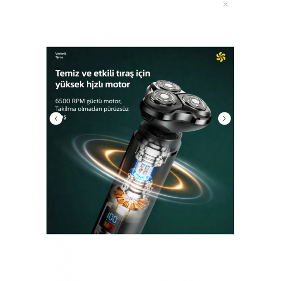 Dearling Sportsman SM-555 Professional 3’ü 1 Arada Islak/Kuru Şarjlı Erkek Bakım Seti