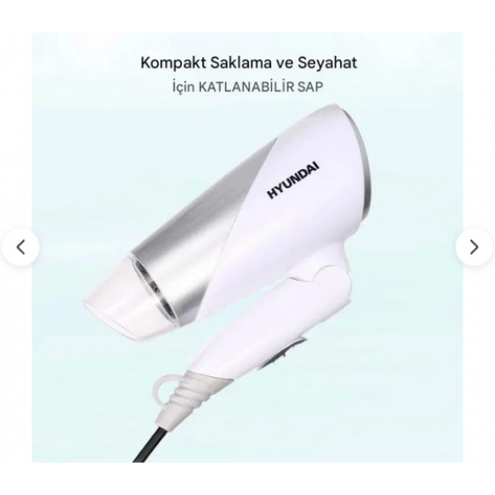 Hyundai FÖN MAKİNESİ SAÇ KURUTMA MAKİNESİ HC-123 1200w