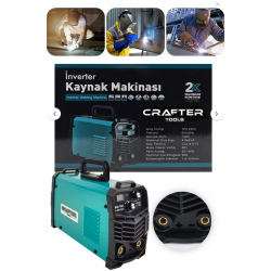 CRAFTERTOOLS Germany 250 Amper Bakır Sargı Dijital Göstergeli Inverter Kaynak Makinesi