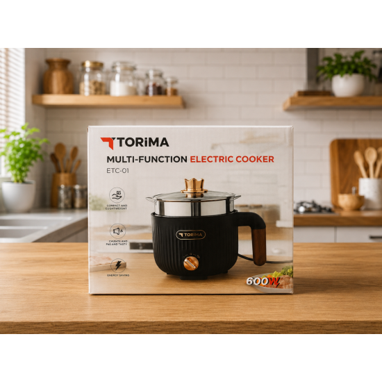 TORIMA Multi-Function Electric Cooker ETC-01 600W Çok Amaçlı Elektrikli Pişirme Tenceresi