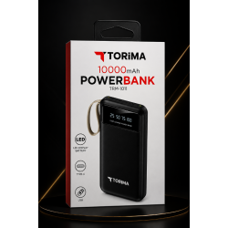 TORIMA TRM-1011 10000mAh Powerbank – LED Göstergeli Taşınabilir Hızlı Şarj Cihazı