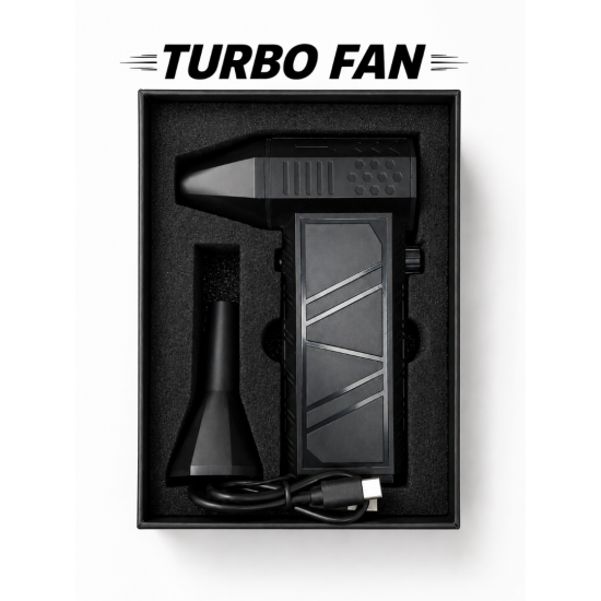 X6 Şarjlı Turbo Fan 130.000 RPM 52 m/s Brushless Motor Çift Bataryalı Güçlü Hava Üfleme Makinesi
