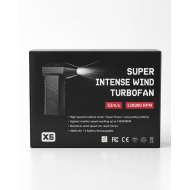X6 Şarjlı Turbo Fan 130.000 RPM 52 m/s Brushless Motor Çift Bataryalı Güçlü Hava Üfleme Makinesi