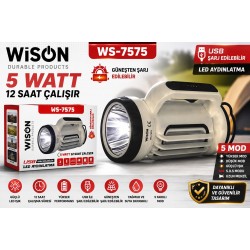 WISON WS-7575 Şarjlı LED El Feneri