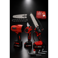 KİMMER PLUS 3'lü 21V Şarjlı Bahçe Bakım Seti