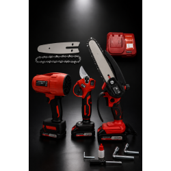 KİMMER PLUS 3'lü 21V Şarjlı Bahçe Bakım Seti