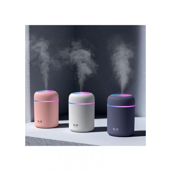 Torima H2 30-45 ml Ultrasonik Renkli Hava Nemlendirici Buhar Makinesi ve Aroma Difüzörü Beyaz