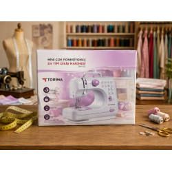 TORIMA Mini Çok Fonksiyonlu Ev Tipi Dikiş Makinesi